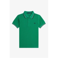 Tricouri Polo Fred Perry Twin Tipped pentru baietei verde bleumarin