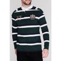 Tricouri Polo Howick cu Maneca Lunga Rugby verde