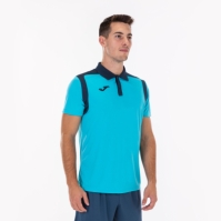 Joma Tricou Polo Champion V Fluor Turquiose- bleumarin inchis cu maneca scurta fosforescent turcoaz