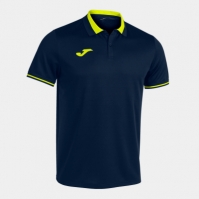 Tricouri polo Joma Championship Vi cu Maneca Scurta bleumarin Fluor galben