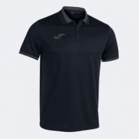 Tricouri polo Joma Championship Vi cu Maneca Scurta negru Anthracite gri inchis