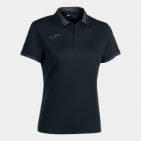 Tricouri polo Joma Championship Vi cu Maneca Scurta negru Anthracite gri inchis