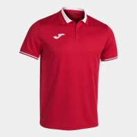 Tricouri polo Joma Championship Vi cu Maneca Scurta rosu alb