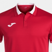 Tricouri polo Joma Championship Vi cu Maneca Scurta rosu alb