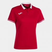 Tricouri polo Joma Championship Vi cu Maneca Scurta rosu alb