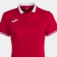 Tricouri polo Joma Championship Vi cu Maneca Scurta rosu alb