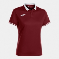 Tricouri polo Joma Championship Vi cu Maneca Scurta visiniu alb rosu burgundy