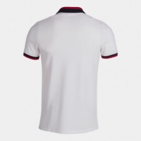 Tricouri polo Joma Confort II maneca scurta alb