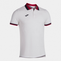 Tricouri polo Joma Confort II maneca scurta alb