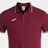 Tricouri polo Joma Confort II maneca scurta visiniu