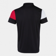 Tricouri polo Joma Crew V maneca scurta negru rosu alb