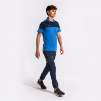 Tricouri polo Joma Crew V maneca scurta Royal bleumarin albastru roial