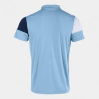 Tricouri polo Joma Crew V maneca scurta Sky albastru bleumarin deschis