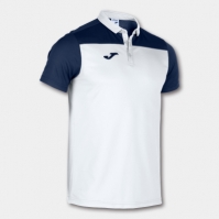 Tricouri Polo Joma Combi alb-bleumarin cu maneca scurta