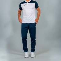 Tricouri Polo Joma Combi alb-bleumarin cu maneca scurta