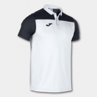 Tricouri Polo Joma Combi alb-negru cu maneca scurta