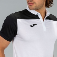 Tricouri Polo Joma Combi alb-negru cu maneca scurta