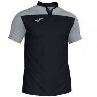 Tricouri Polo Joma Combi negru-gri cu maneca scurta