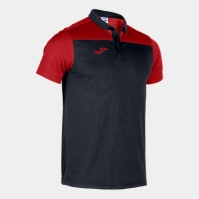 Tricouri Polo Joma Combi negru-rosu cu maneca scurta