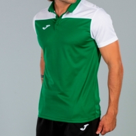 Tricouri Polo Joma Combi verde-alb cu maneca scurta