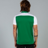 Tricouri Polo Joma Combi verde-alb cu maneca scurta