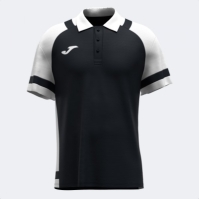 Tricouri polo Joma Lider maneca scurta negru alb