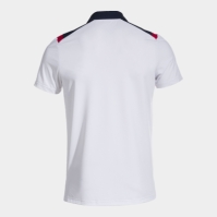 Tricouri polo Joma Toledo maneca scurta alb bleumarin