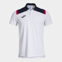 Tricouri polo Joma Toledo maneca scurta alb bleumarin