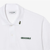 Tricou Tricouri polo Lacoste Embroidered alb