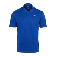 Tricouri polo pentru golf Slazenger Check pentru Barbati albastru roial