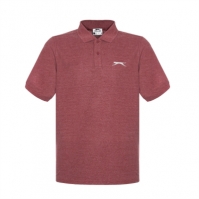 Tricouri polo simple Slazenger pentru Barbati visiniu gri