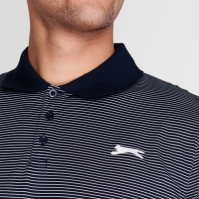 Tricouri Polo Slazenger Micro cu dungi Golf pentru Barbati bleumarin