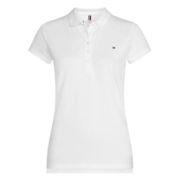 Tricouri Polo Tommy Hilfiger Heritage maneca scurta Slim Fit pentru Femei classic alb