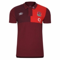 Tricouri Polo Umbro Anglia Rugby CVC 2023 pentru adulti rosu