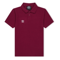 Tricouri polo Umbro Essential Juniors nw visiniu alb