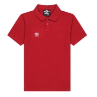 Tricouri polo Umbro Essential Juniors verm alb