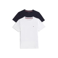 Tricouri Set 2 Tommy Hilfiger of cu maneca scurta alb bej 0s0