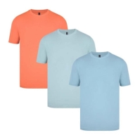 Tricouri Set de 3 Donnay pentru Barbati albastru verde coral