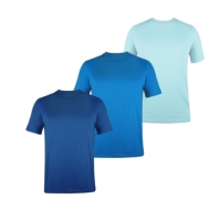 Tricouri Set de 3 Donnay pentru Barbati bleu turcoaz albastru inchis