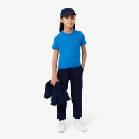 Tricouri sport Tricou cu logo Lacoste Lacoste Basic - Juniors albastru 3d3