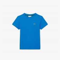 Tricouri sport Tricou cu logo Lacoste Lacoste Basic - Juniors albastru 3d3