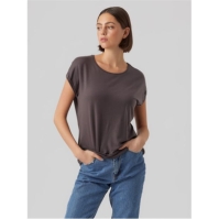 Tricou simplu maneca scurta Vero Moda VM Ava pentru femei gri