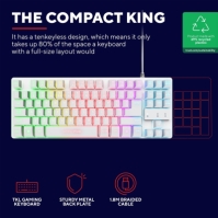 Trust GXT 833W Thado TKL Keyboard - alb