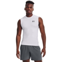 Under ARMOUR HeatGear® fara maneci pentru Barbati alb negru