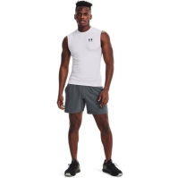 Under ARMOUR HeatGear® fara maneci pentru Barbati alb negru