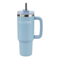 USA Pro Stainless Steel Travel Cup brunera albastru