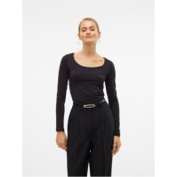 Vero Moda Maxi LS U-Neck dama negru