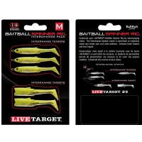 W2 REZERVA LIVETARGET MINNOW RIG SPINNERBAIT MEDIUM CHART argintiu LIVE TARGET