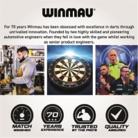 Winmau Wildcats Tnsgtn 00 gri bleumarin rosu