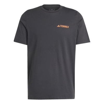 Tricou cu imprimeu adidas Terrex Mountain -Shirt negru